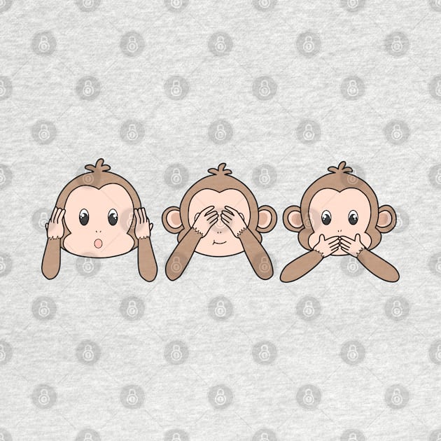 Three wise monkeys by Tsukirei0_0